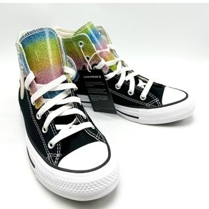 Big Girls Chuck Taylor All Star Glitter Drip High Top Casual